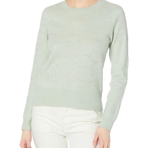 Club Monaco Light Green Textured Sweater - Picture 2 of 7